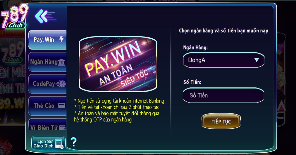Những lưu ý quan trọng khi nạp tiền