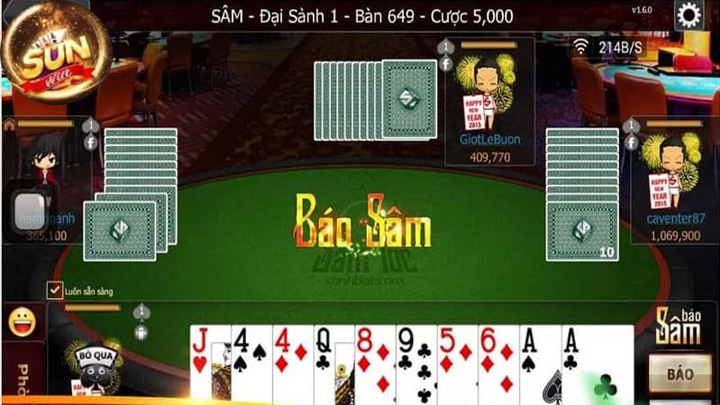 Trò chơi sâm 789Club được thiết kế với giao diện đẹp mắt